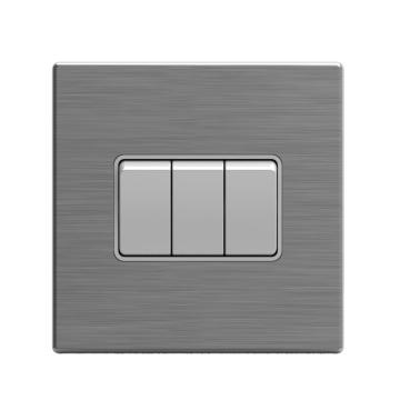 Stainless Steel Switch 3 Gang 2 Way wall switches